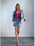 Fusta denim cu fermoar 9059 - Magazin online - Boutique